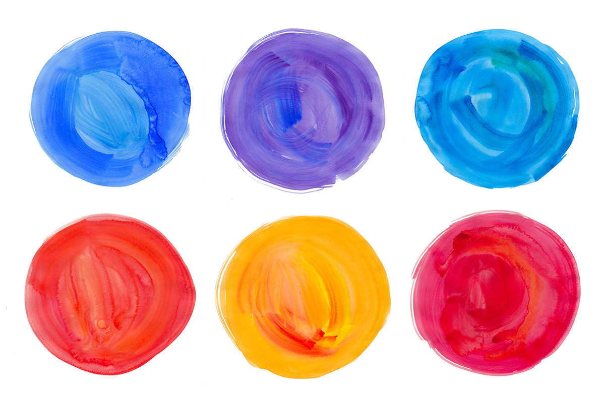 Big set of watercolor backgrounds #2 preview 5