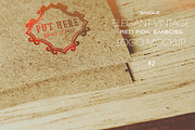 Vintage Red Foil Logo Mockup 2, a Product Mockup by LuisFaus (Thumbnail 2 of 2)