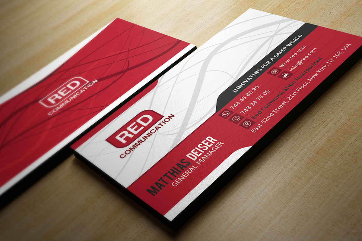 Red Business Card, a Business Card Template by Marvel (Photo 3 of 3)