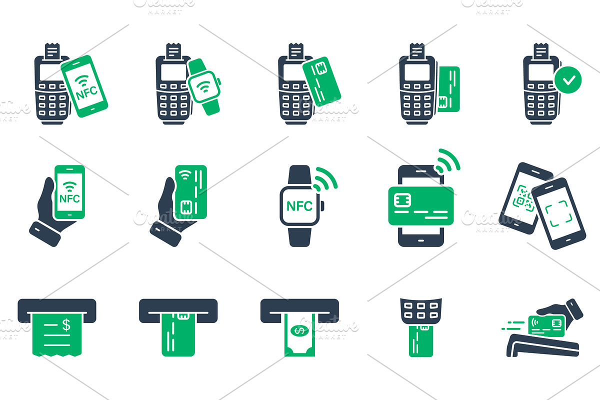 Payment and Finance Icons, a Technology Illustration by Gentle Studio