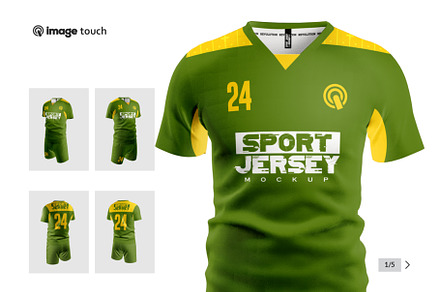 Football Kit T-Shirt Mockup, a Shirt Mockup by image touch