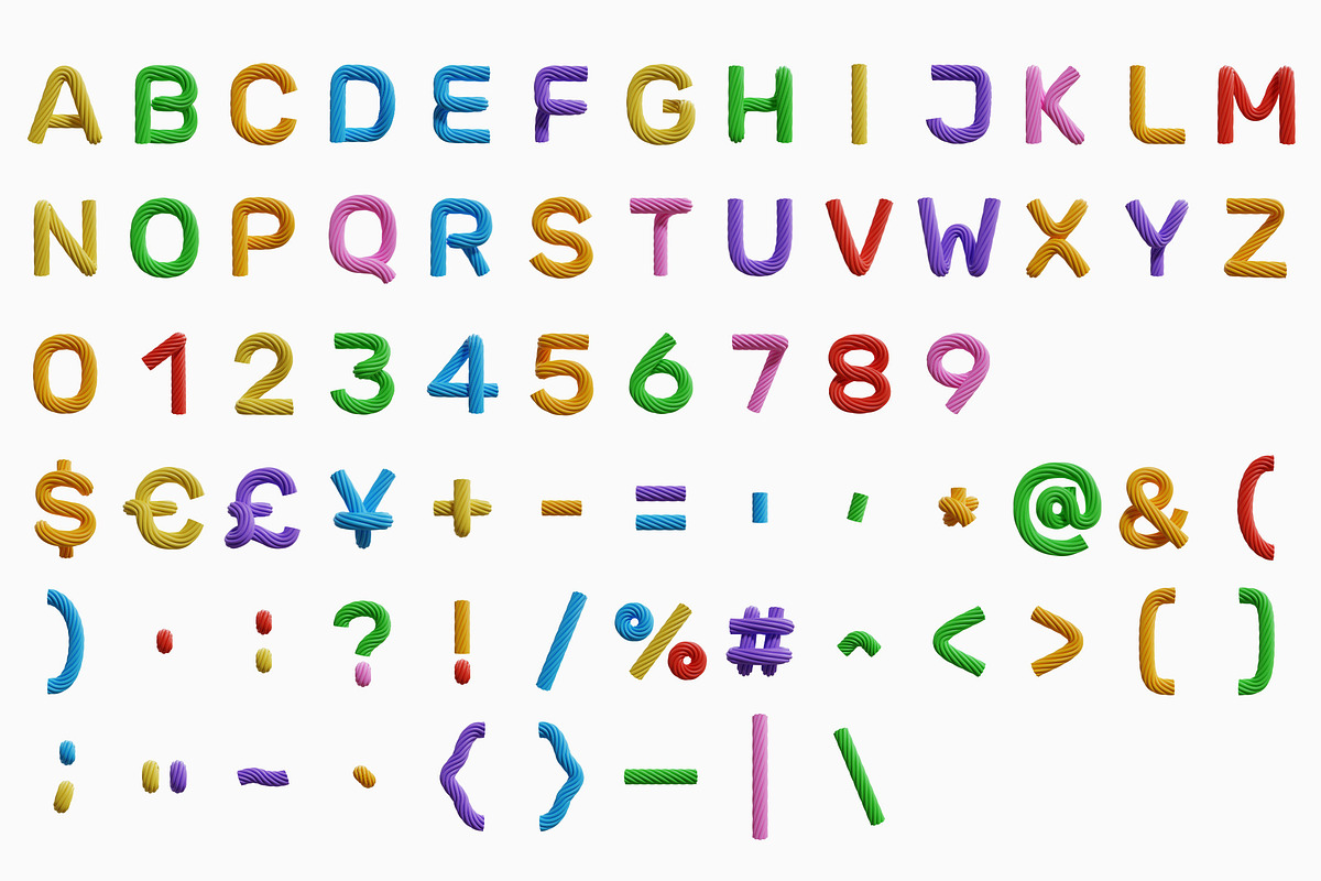 Twisted Rope Font, a Sans Serif Font by itefan Studio (Photo 4 of 5)