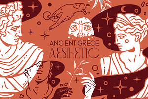Ancient Greece. Antique Aesthetic, an Illustration by OlgaSoi007