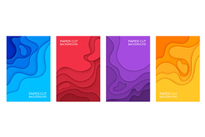 Color shape paper cut wave, a Decorative Illustration by Buch&Bee