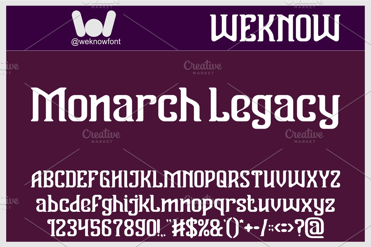 Vanguard Legend font, a Serif Font by weknow (Photo 2 of 8)