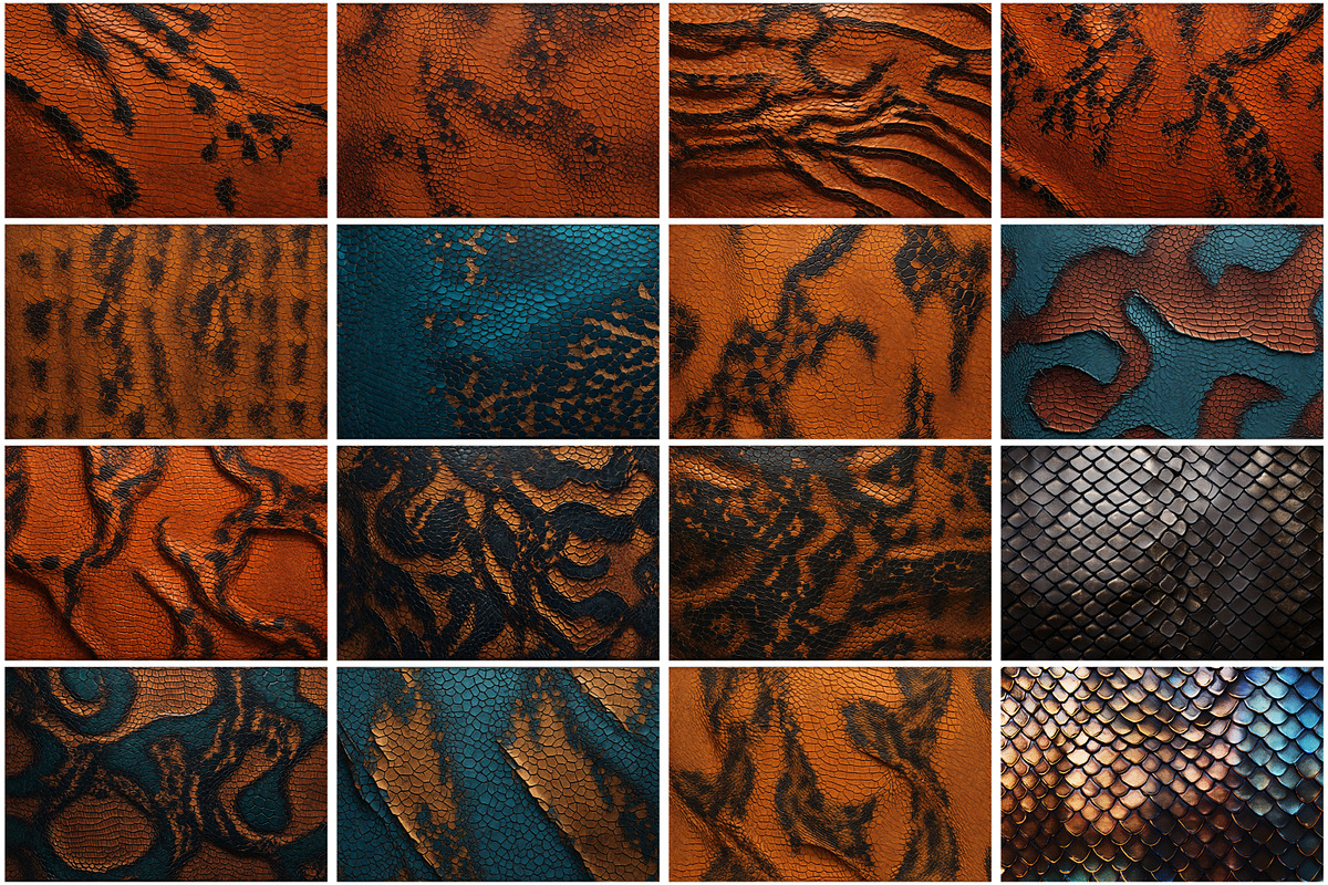 Snake Leather Texture Background, a Texture Graphic by Forhadx5 (Photo 4 of 6)