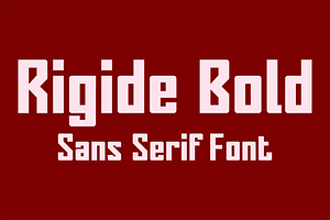 Rigide Bold - Sans Serif Font