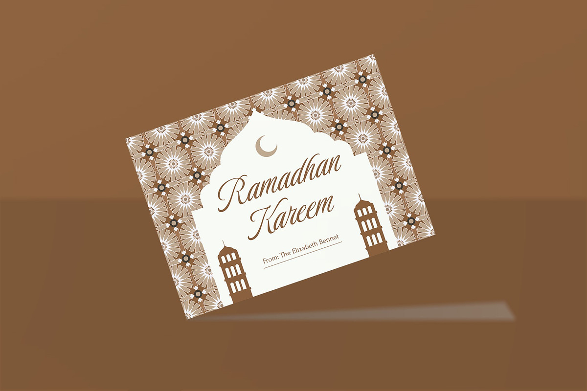 Ramadhan Kareem Greeting Card, a Card Template by graphicook (Photo 3 of 3)