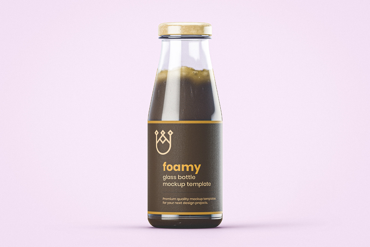 Glass Bottle Mockup, a Packaging Mockup by Designer Dude