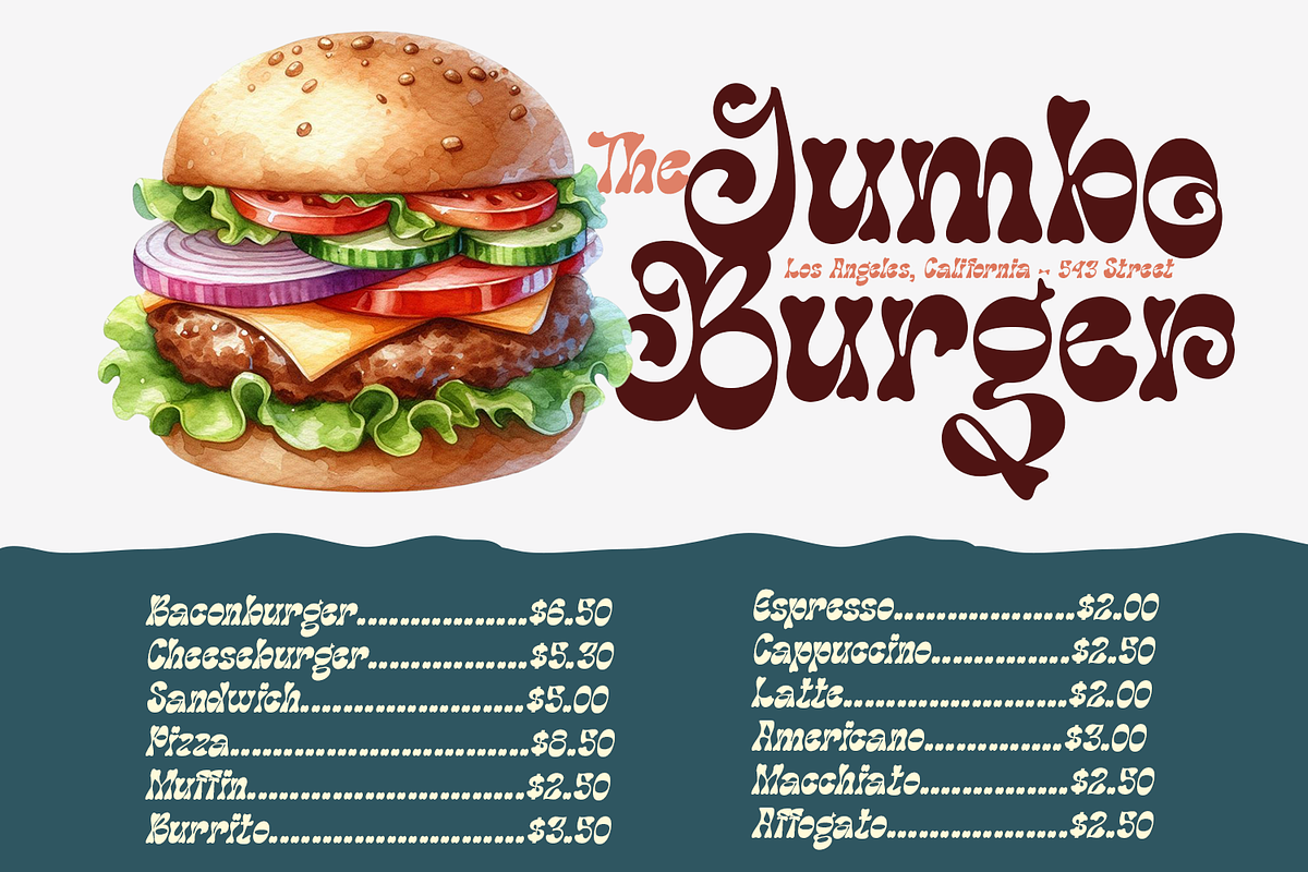 Balegita Groovy Typeface, a Font by madeDeduk (Photo 8 of 11)
