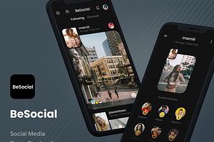 BeSocial Media Photo Sharing App