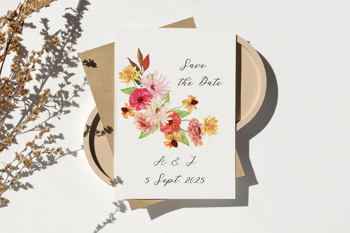 Early Fall Floral Pumpkin Watercolor, a Seasonal Illustration by Catch the Dream Art (Photo 2 of 13)