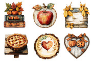 Autumn Wooden Signs Clipart, an Illustration by CreationArt (Thumbnail 5 of 5)