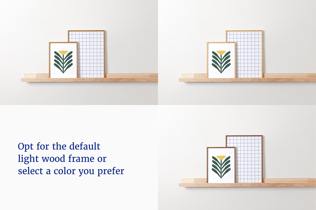 Wooden Frame Print - Mockup Bundle, a Product Mockup by Studio MVDM (Photo 4 of 8)