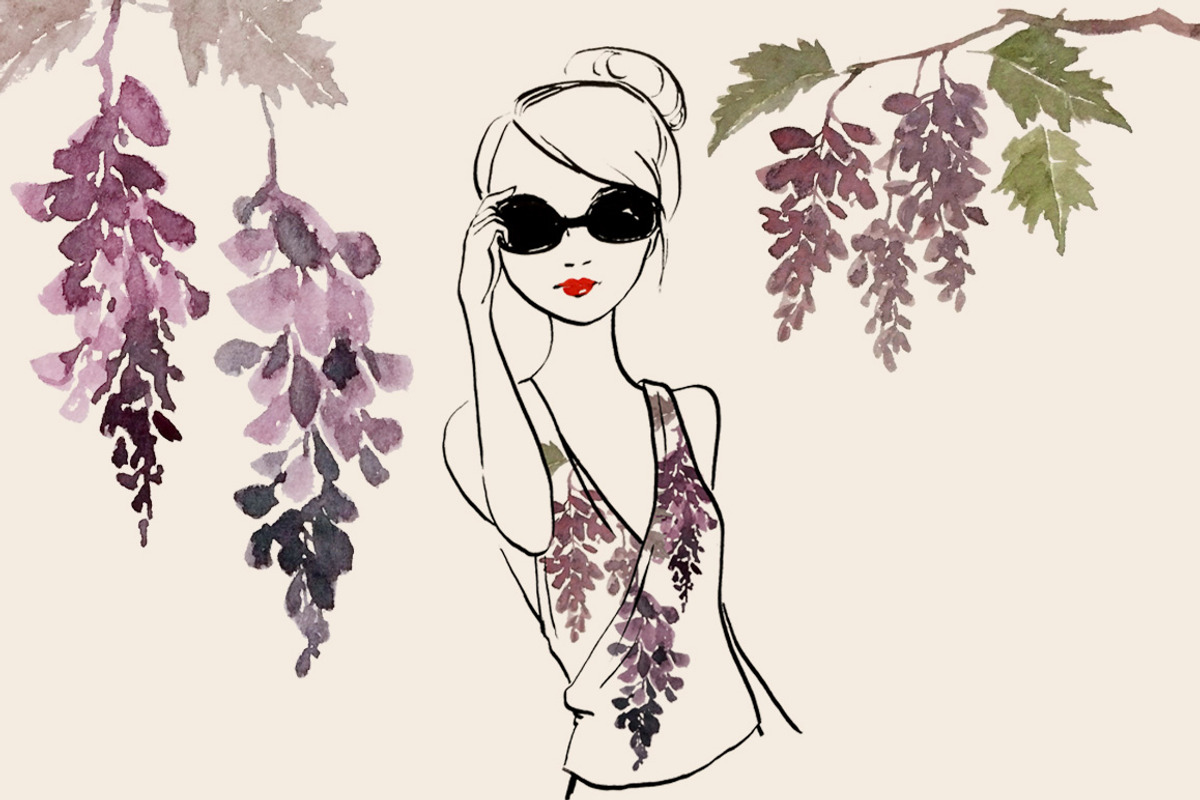 Fashion Clip art - Floral watercolor, a Food Illustration by amyxbao (Photo 2 of 6)