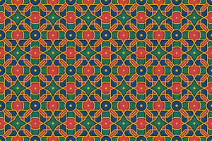 Colorful Islamic Seamless Pattern, a Pattern Graphic by Mightyfire