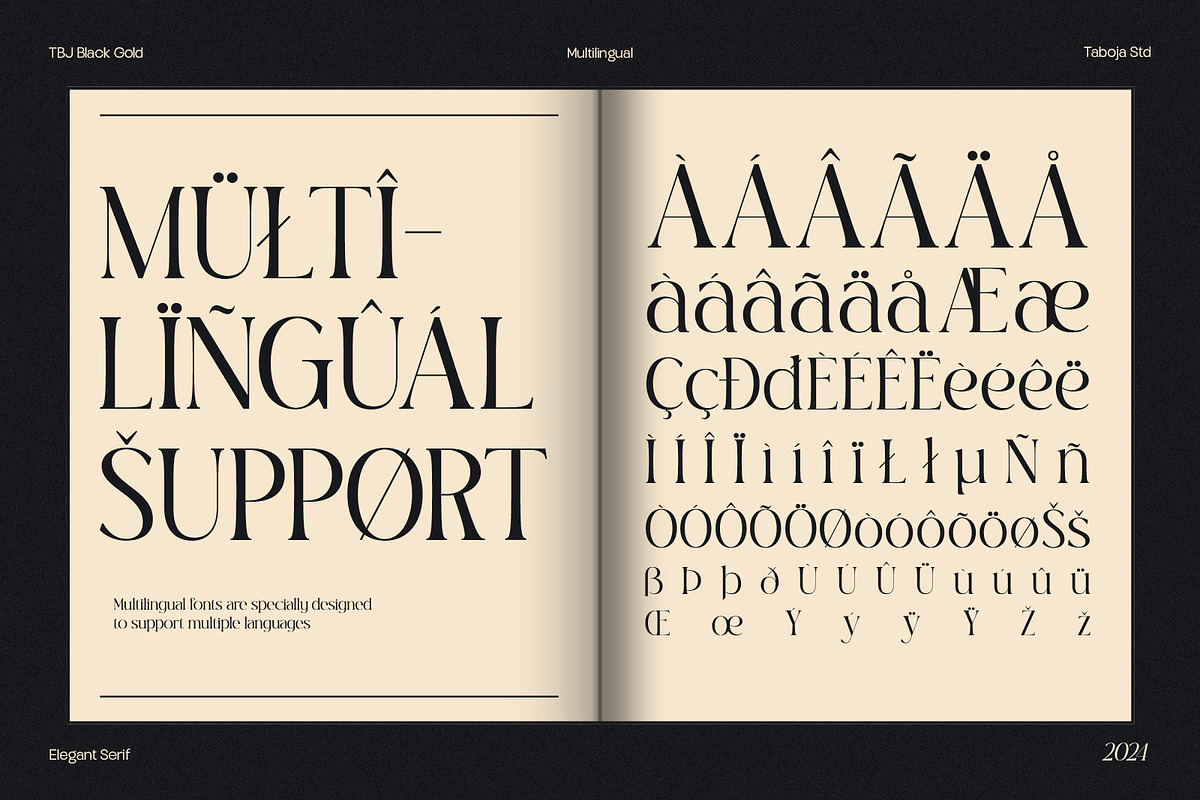 TBJ Black Gold 2-Styles Serif, a Serif Font by Taboja Studio (Photo 14 of 15)