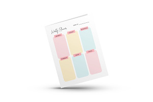 Five Day Weekly Planner Printable