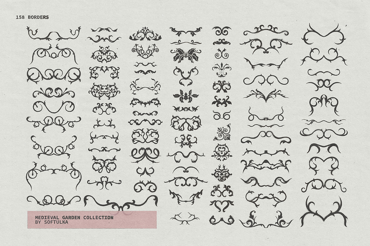 Medieval Garden: Graphic Craft Kit, a Graphic by softulka (Photo 6 of 11)