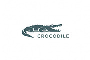 inimal Crocodile Logo, a Branding & Logo Template by Logocreative (Thumbnail 2 of 2)