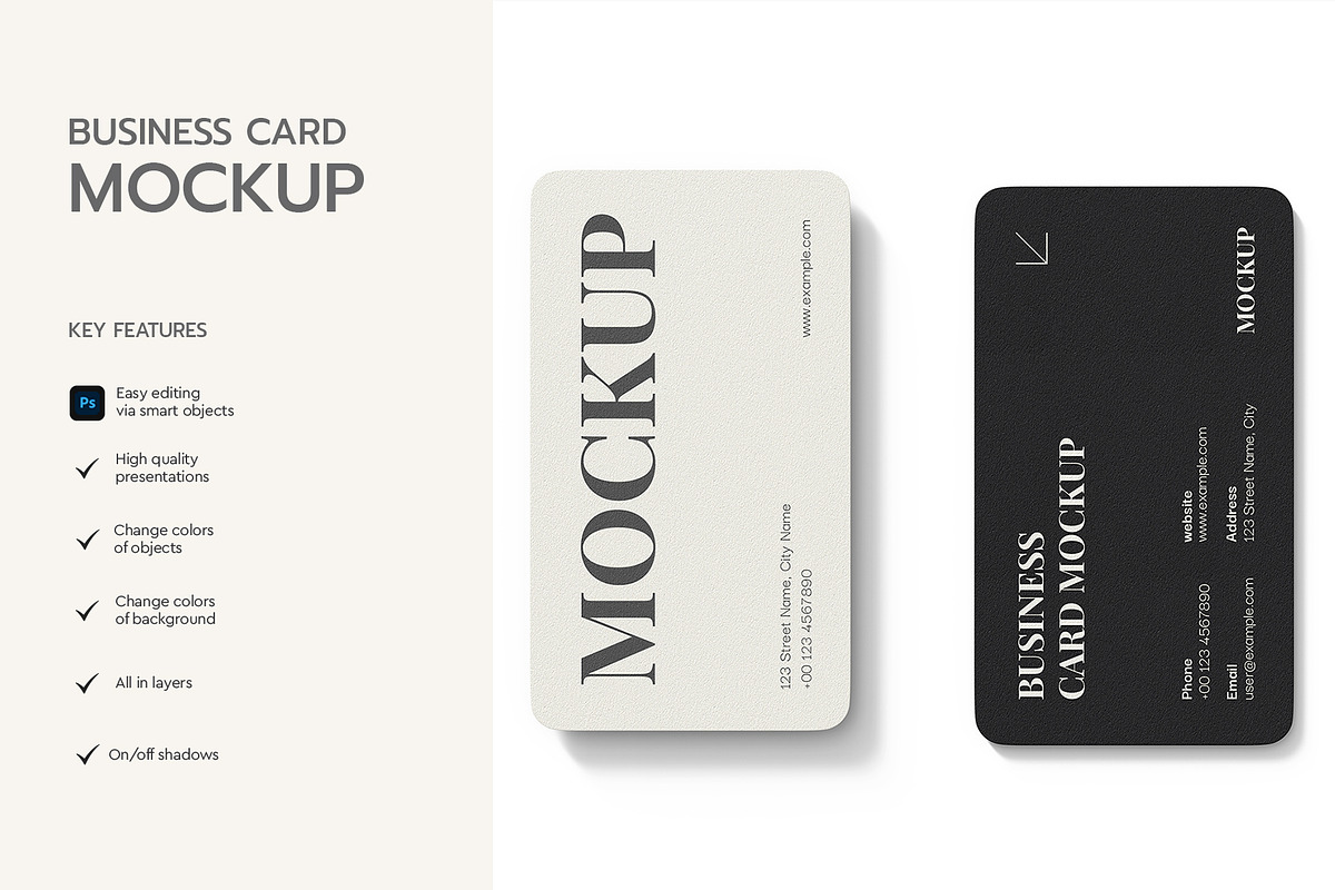 Business Card Mockup Template, a Product Mockup by graphypix (Photo 2 of 3)