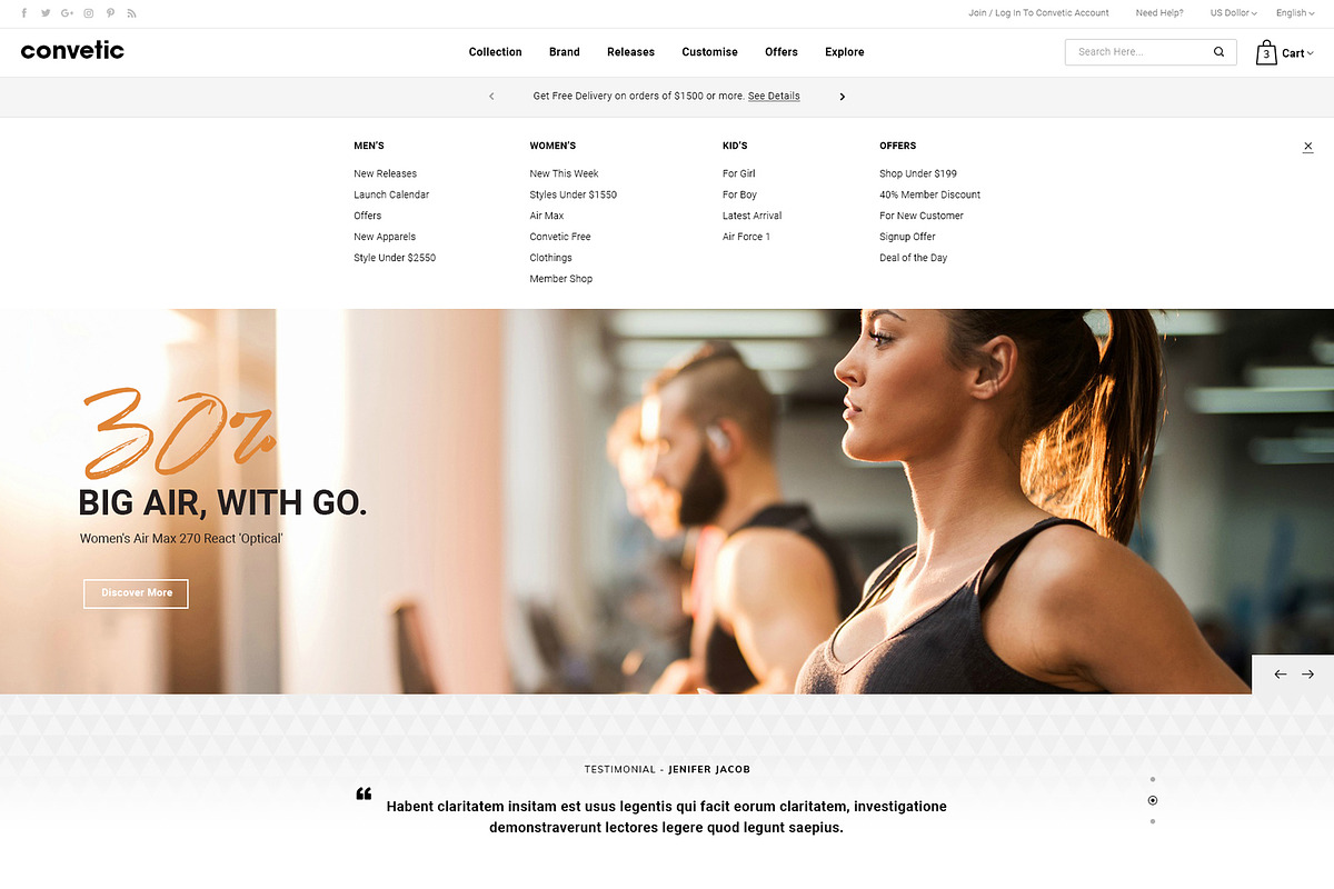 Convetic - Gym OpenCart 3 Theme, a Websites & App Template by SmartAddons