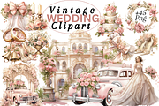 Vintage Wedding Clipart, an Object Illustration by Digital Xpress (Thumbnail 1 of 3)