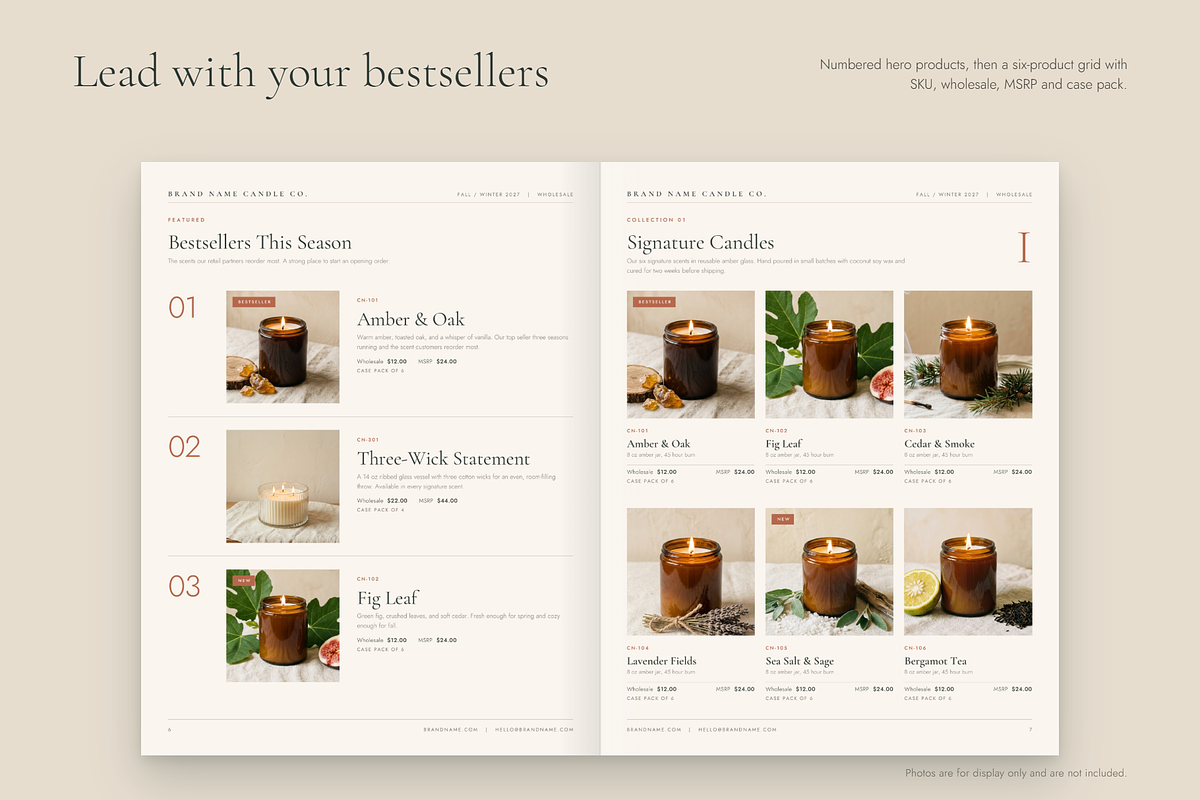 Wholesale Line Sheet Template, a Magazine Template by Lauren Hodges (Photo 7 of 15)