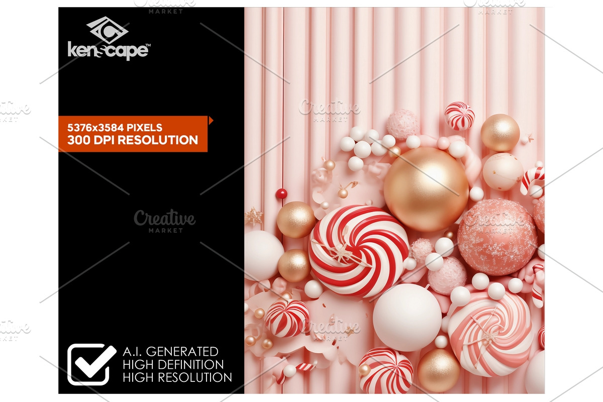 Candy Cane Christmas Backdrop, a Background Photo by KenScape (Photo 2 of 3)