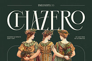 Chazero Modern Alternate Serif, a Serif Font by timelesstype.co (Thumbnail 1 of 20)