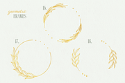Gold Glitter Leaves Clipart, a Decorative Illustration by Minky Moo Creations (Thumbnail 6 of 17)