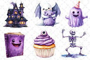 Happy Halloween Clipart PNG, an Illustration by Dream Creation (Thumbnail 4 of 6)