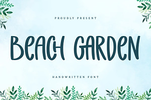 Beach Garden | Handwritten Font