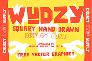 WUDZY - Handdrawn Display Font, a Handwritten Font by Cruizy & Co (Thumbnail 1 of 11)