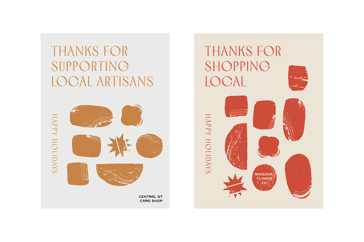 Textured Shapes & Badges Set, a Texture Illustration by Mere Hunter (Photo 2 of 10)