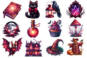 Burgundy & Halloween Sublimation, an Illustration by Dream Creation (Thumbnail 2 of 4)