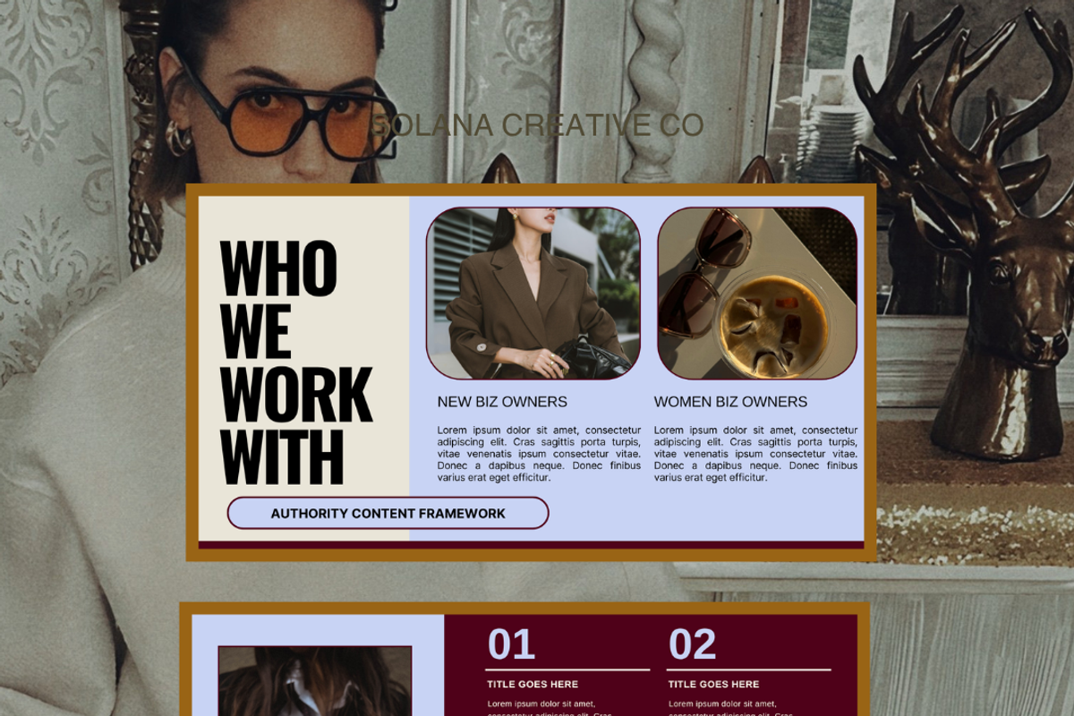 Bold Luxe Editorial Modern Canva, a Presentation Template by Solana Creative Co. (Photo 11 of 13)