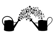 Floral Watering Can Design Bundle, an Illustration by Gaye Art (Thumbnail 10 of 31)