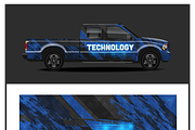 Dynamic Tech Vehicle Wrap, a Technology Illustration by CarWrap design (Thumbnail 4 of 4)