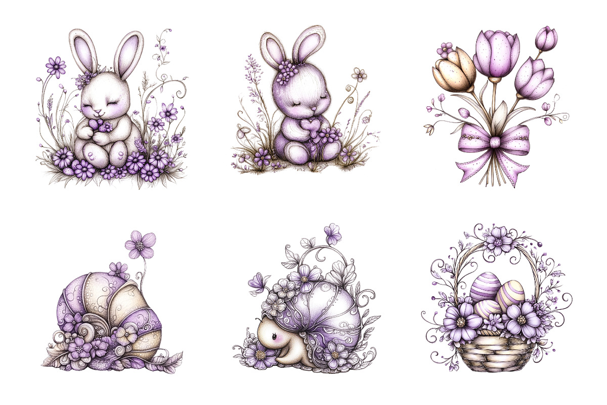 Whimsical Spring Clipart, an Illustration by SinaCreation (Photo 2 of 9)
