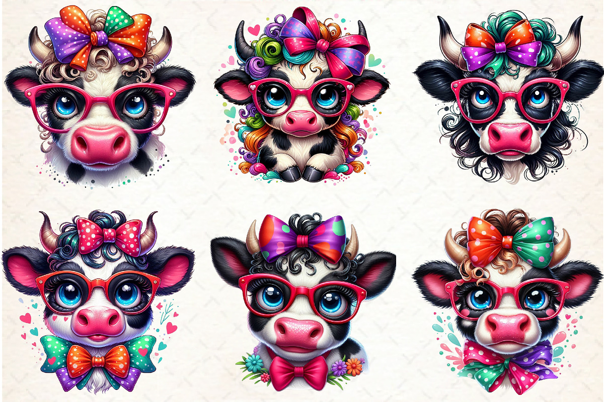 Funny Cow clipart, an Illustration by Libby Wishes (Photo 5 of 6)