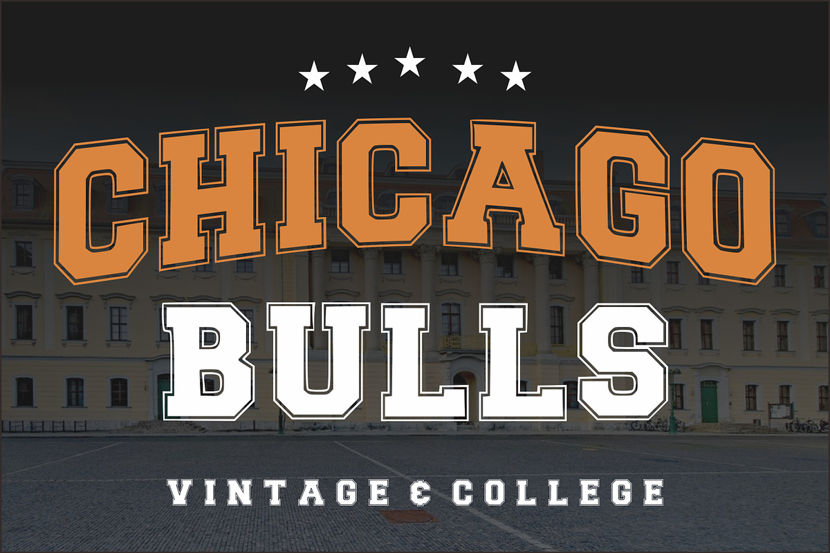 Chicago Bulls, a Slab Serif Font by Limited.studio (Photo 1 of 7)