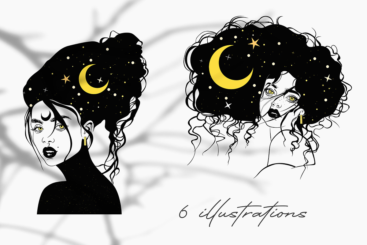 Celestial Women - Illustrations, an Illustration by Pretty Meerkat (Photo 6 of 9)