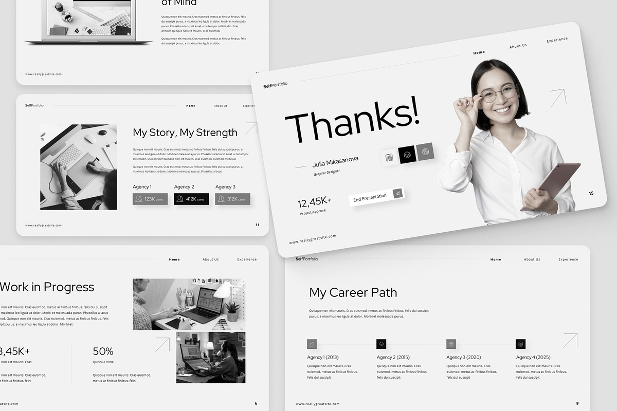 Self Portfolio Presentation, a Presentation Template by Annora Studio (Photo 5 of 7)