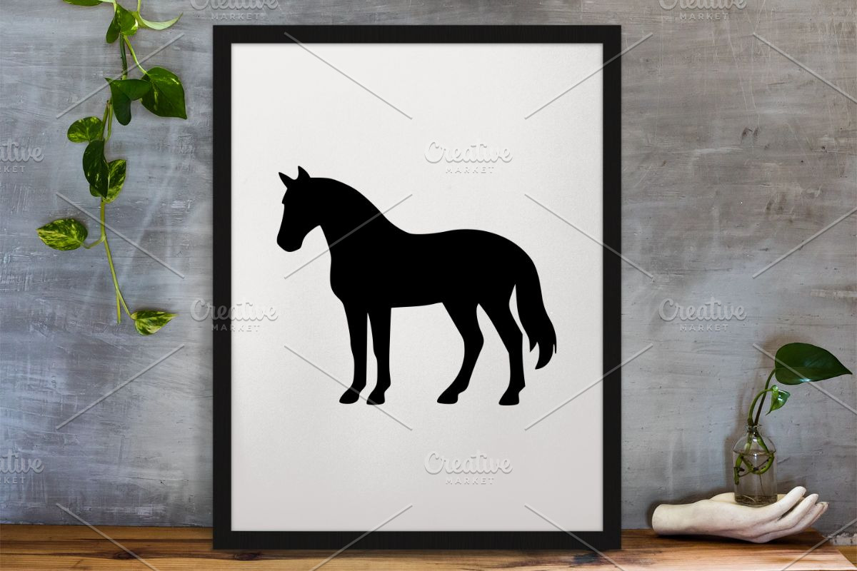 Horse Silhouette SVG, an Animal Illustration by newminddesign (Photo 2 of 3)