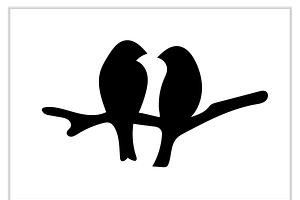 Charming Bird Silhouette Set, an Animal Illustration by CarWrap design