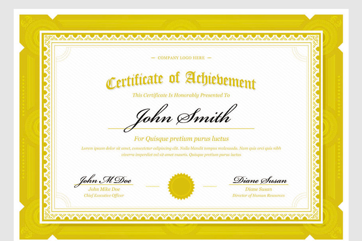 Modern Classy Diploma Certificate, a Stationery Template by bnrcreativelab (Photo 2 of 5)