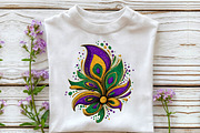 Watercolor Mardi Gras Jester Hat Cli, an Illustration by Sublimation Artist (Thumbnail 6 of 6)
