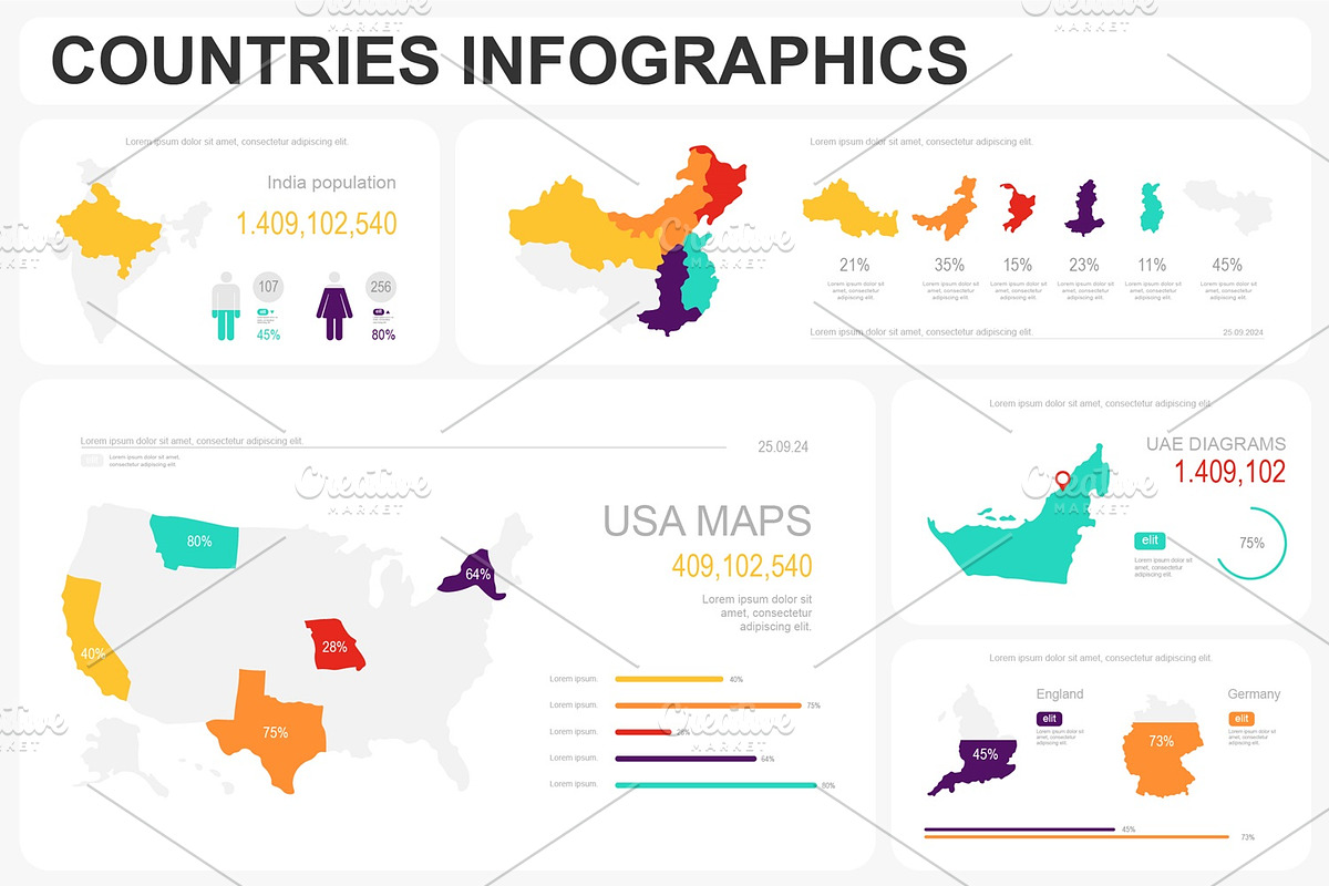 Business Infographics Templates, a Presentation Template by alexdndz (Photo 2 of 11)