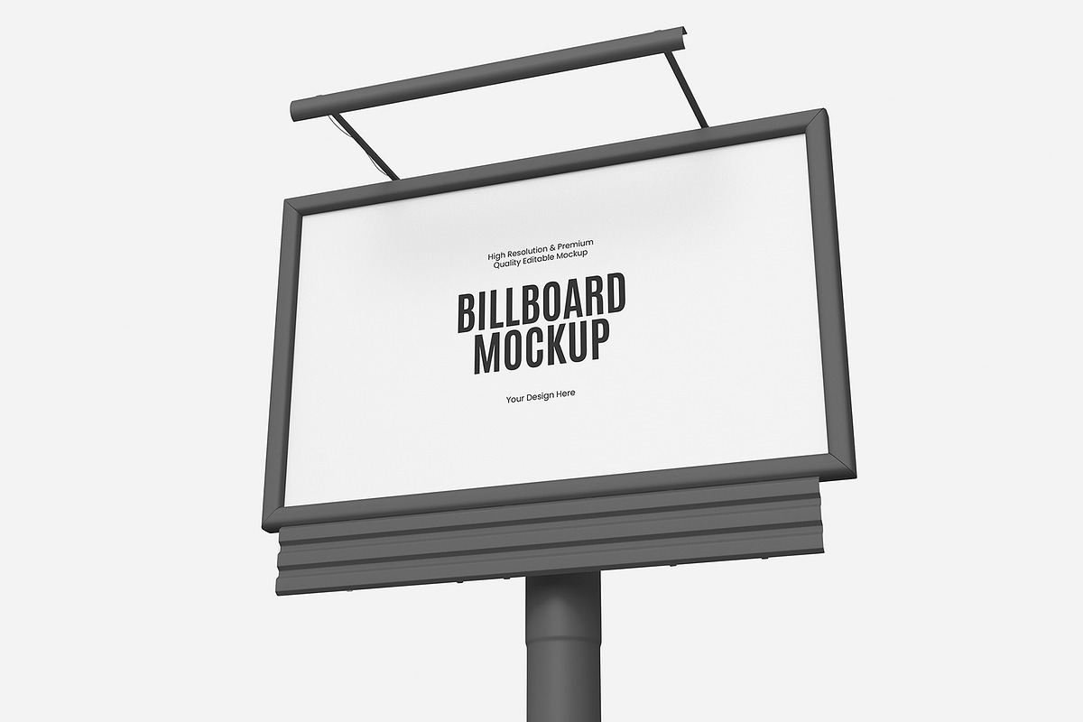 Outdoor Billboard Mockup PSD, an Advertising Mockup by graphypix (Photo 3 of 4)